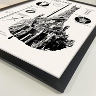 Quadro Decorativo Barad-Dûr - O Senhor dos Anéis 40x60cm | Moldura Preto Fosco Ecológica - imagem 4