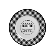 Conjunto Alleanza 6 Pratos Sobremesa Barbecue - Cerâmica Premium com Decoração Digital - imagem 2