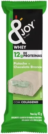 Barra de Proteína Enjoy com Whey Sabor Pistache + Chocolate Branco - Caixa com 12 unidades - imagem 2