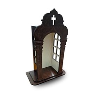 Capela Oratório Barroco em Madeira 33cm - Design Elegante para Imagens até 25cm - imagem 1