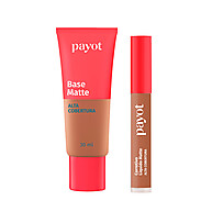 Base 8.0 + Corretivo 5.0 Payot: Alta Cobertura Matte - imagem 1