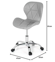 Cadeira de Escritório Eiffel Slim com Base Giratória - Design Moderno e Conforto Ergonômico - imagem 3