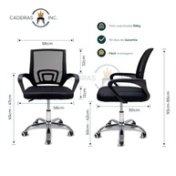 Cadeira de Escritório Detroit com Encosto Mesh e Base Cromada - Conforto Ergonômico 360° - imagem 3