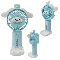 Mini Ventilador Portátil USB Recarregável, 17cm, Design Animado, Base de Mesa, 3-7W, Bateria com 4-5 Horas de Duração (Rosa (Orelha de Gato)) - imagem 3