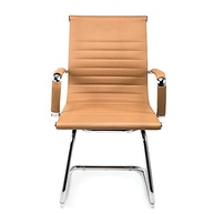 Cadeira Executiva Boston Base Fixa com Esteirinha Caramelo - Design Moderno e Conforto Ergonômico - imagem 5