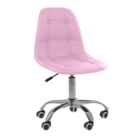 Cadeira Base Giratória Office Eiffel Botonê Rosa - Conforto e Estilo para seu Espaço - imagem 1