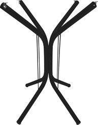 Pé Base Isa 75cm para Mesa de Cozinha ou Jantar - Design Moderno em Aço com Acabamento Premium - imagem 1