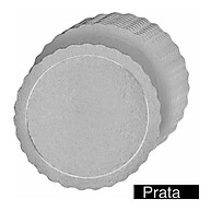 Base para Bolo Prata 32cm: Kit 10 Unidades Resistentes - imagem 1