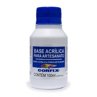 Base Acrílica para Artesanato Corfix 100ml - Fundo Preparador Tintável - imagem 1