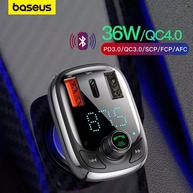 Baseus Transmissor FM Bluetooth: Som e Carga Rápida! - imagem 1