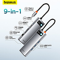 Baseus USB C Hub: Expanda seu MacBook com 4K HDMI e Leitor SD - imagem 1