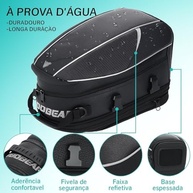 Baú Mochila Moto Baslu 21L: Impermeável, Porta Capacete e Ideal para Viagens! - imagem 5