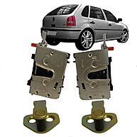 Fechadura Porta Traseira Gol G4: Par Completo + Batentes - imagem 2