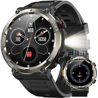 IOWODO Smartwatch Militar Masculino: Chamadas, Tela HD 1.45", 100+ Esportes, IP68 e Bateria 30 Dias - imagem 1