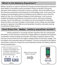 Heltec 12V Balançador de Bateria Ativo 10A: Potencialize suas Baterias Lipo/Lifepo4 e Ácido-Chumbo com LCD - imagem 4