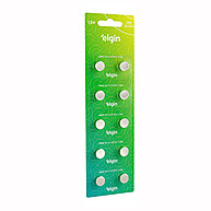 Bateria Alcalina LR44 1.5V com 10 Unidades Elgin - imagem 1