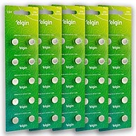 Bateria Alcalina LR44 Elgin A76 – Kit com 50 Unidades - imagem 1