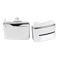 Capa Carenagem Lateral Bateria Cromada para Harley Dyna Fat Bob, Super Glide, Wide Glide, Street Bob (2006-2017) - imagem 3