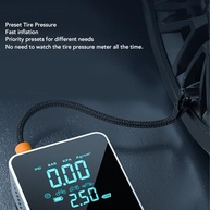 Compressor de Ar Portátil 150psi: Inflador de Pneus Rápido com Bateria 6000mAh e Luz LED - imagem 4