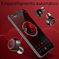 H'maston LY-101Pro: Fone Bluetooth 5.3 com LED e 9h de Bateria - imagem 2