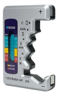 Testador Digital de Bateria Prata: Verifique a Capacidade de Pilhas AA, AAA, 9V e Mais! - imagem 5
