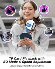 Leitor de CD Portátil Disman: Reviva sua Música com Bateria Recarregável e Conectividade Moderna - imagem 5