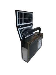 Rádio Portátil Vintage Solar Bluetooth AM/FM/SW com Lanterna e Bateria 1200mAh - imagem 5