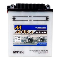 Bateria Moura Moto MA12-E 12Ah Selada: Potência e Confiabilidade para Sua Moto (Equivalente Yuasa YTX14-BS) - imagem 1