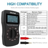 Testador de Bateria Universal Dlyfull: LCD, Digital, para Pilhas AA, AAA, 9V, Íon-Lítio e Mais! - imagem 3