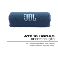 JBL Flip 7 Azul: Caixa de Som Portátil com Som Poderoso e 16h de Bateria - imagem 4