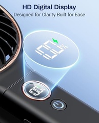 Ventilador Portátil SWEETFULL com Bateria 5000mAh, 6 Velocidades, Display LED e Função Power Bank - Ideal para Viagens - imagem 5