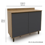 Balcão de Cozinha 120cm: Conforto e Estilo Batrol - imagem 2