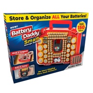 Ontel Battery Daddy Smart - Battery Organizer Storage Case with Tester, Stores & Protects Up to 150 Batteries, Clear Locking Lid, As Seen On TV, Smart - 150 Batteries (BADAS-MC4) - imagem 1