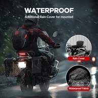 Bagageiro Baú Mochila Motocentric 30L Vermelha: Aventura e Estilo para Sua Moto - imagem 5