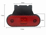 Kit 8 Lanternas LED Vermelhas 12/24V para Carroceria, Baú e Carreta - KLX - imagem 5