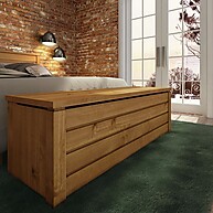 Baú de Madeira Maciça Garapa: Organize com Estilo! - imagem 1