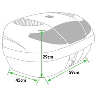 Baú Moto 45L Protork: Segurança e Espaço! - imagem 1