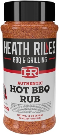 Heath Riles BBQ Rub, tempero quente para churrasco, receita Champion Pitmaster, mistura de temperos, 370 ml. - imagem 1