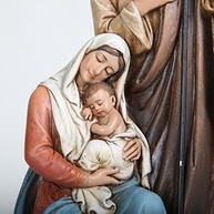 Estátua da Sagrada Família 28 cm - BC BUILDCLASSIC - Resina Pintada à Mão - imagem 3