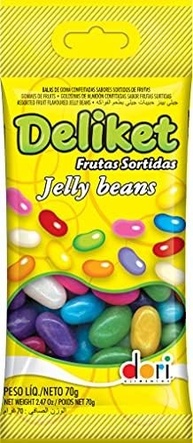 Dori Jelly Beans Deliket Frutas Sort 70G - imagem 1