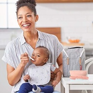 Kit Alimentação Bowl e Colher Coral Easy-Serve Skip Hop - Praticidade na Alimentação do Bebê - imagem 3