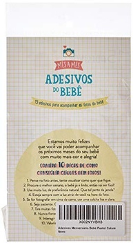 Adesivos Mesversário Bebê Pastel Colore - 15 Unidades com Estampas Fofas para Registrar o Primeiro Ano - imagem 5