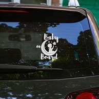 Placa Bebê a Bordo Carro: Adesivo Impermeável 16x14cm - Segurança e Estilo para seu Veículo - imagem 5