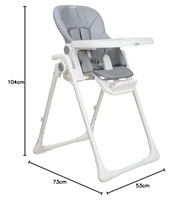 Cadeira de Refeição Kiddo Snack+ Cinza - Conforto e Segurança para seu Bebê - imagem 3