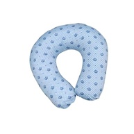 Almofada de Amamentação Bebê Luma Baby - Conforto Ergonômico com Estilo Azul Coroa - imagem 2