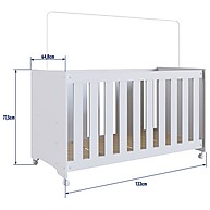 Berço Aconchego com Rodízios: Segurança e Mobilidade para o Quarto do Bebê - imagem 2
