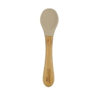 Colher de Bambu e Silicone para Bebê - Segura, Sustentável e Antimicrobiana - imagem 4