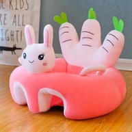 Assento Almofada para Bebê Coelhinho Rosinha - Topamix Macio e Antiqueda - imagem 5