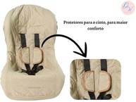 Kit 2 Capas Protetoras Algodão para Cadeirinha de Bebê - Conforto e Segurança (Caqui) - imagem 3