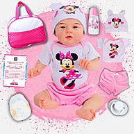 Bebê Reborn Mary 100% Silicone com Banho Realista - imagem 1